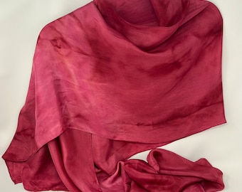 New Wine Prophetic Hand Painted Large Silk Scarf Wrap Prayer Shawl Dance Scarf