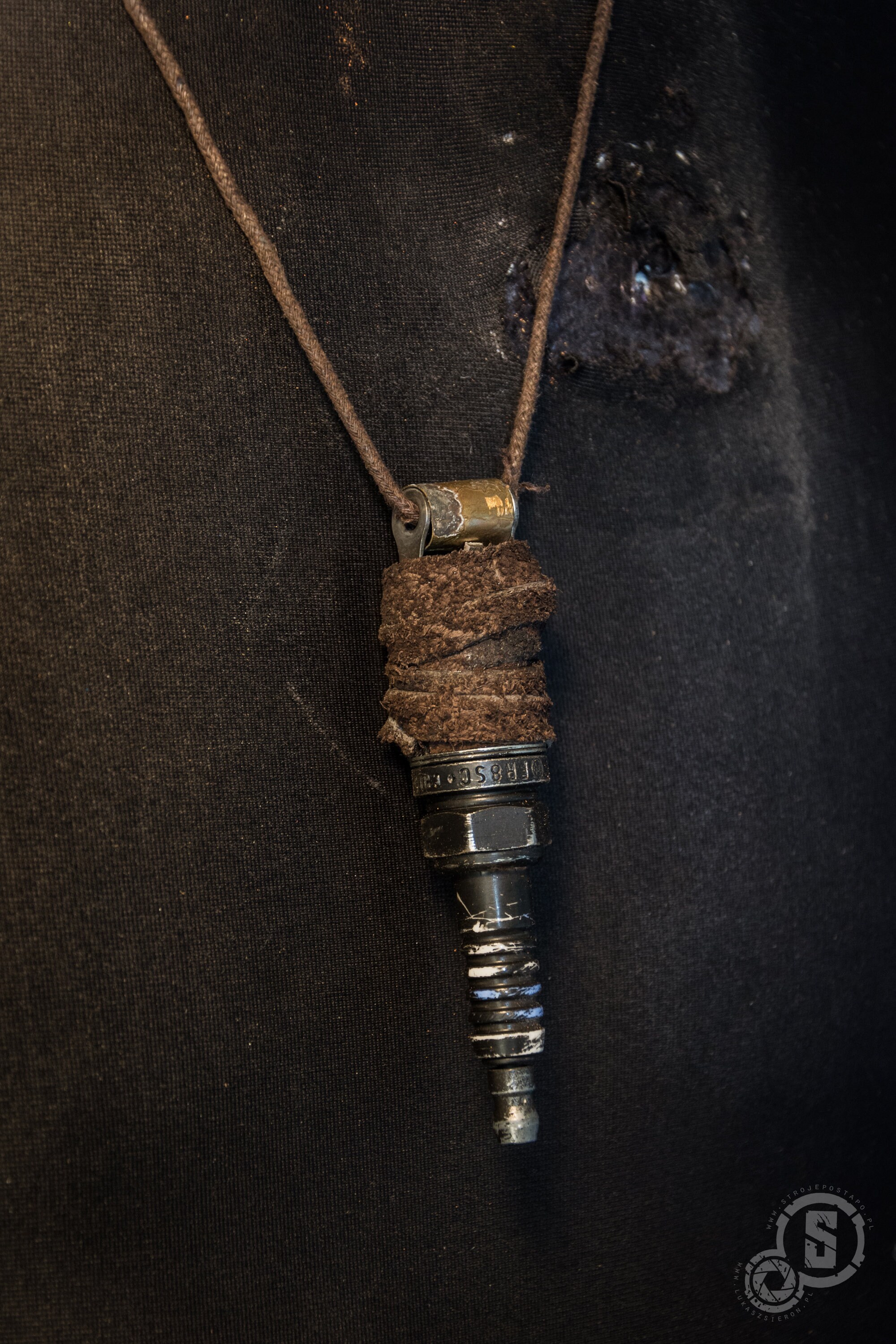 Postapocalyptic Necklace Spark Plug Necklace Shell Junk Jewelry Etsy