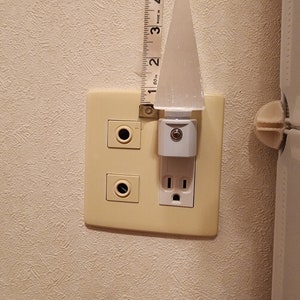 Tall Selenite Pyramid Nightlight