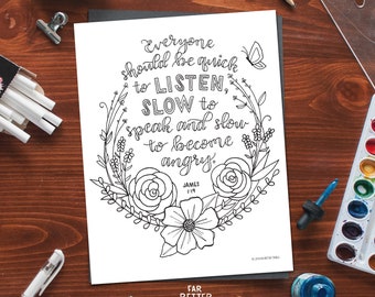 Bible Verse Coloring Page