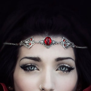 Ruby gem gothic victorian circlet