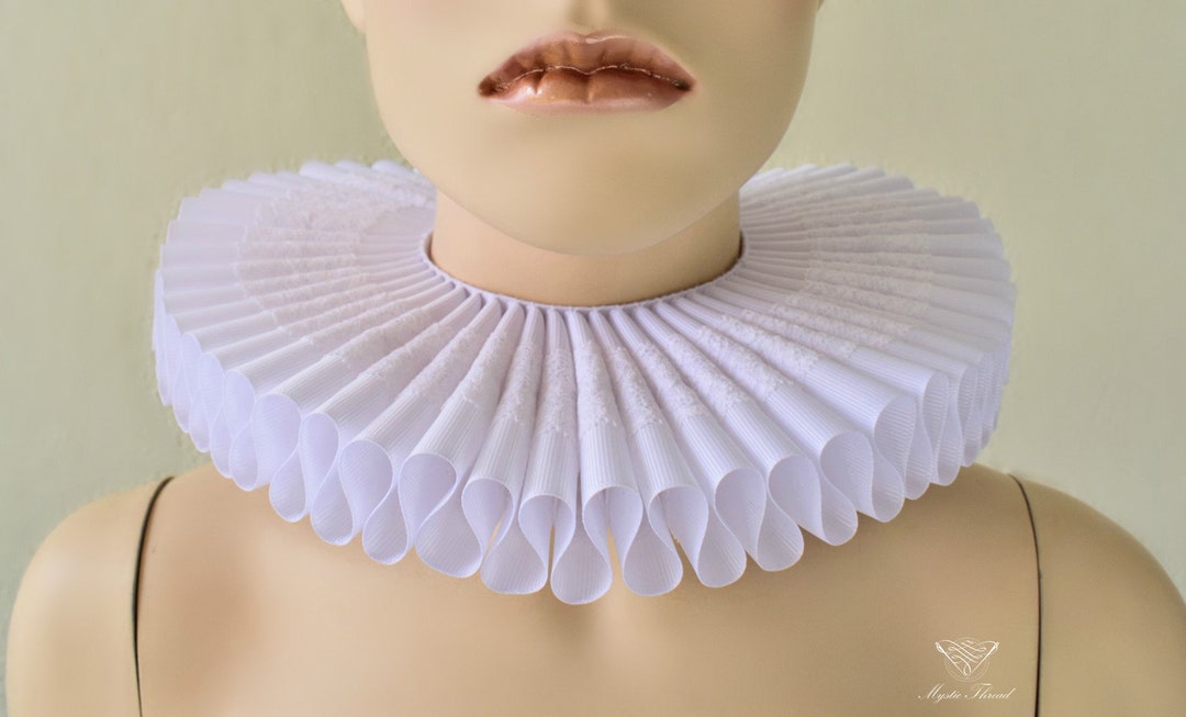 Medieval Neck Ruff Elizabethan Victorian Weding Renaissance Medieval Ruff Neck Collar - Etsy