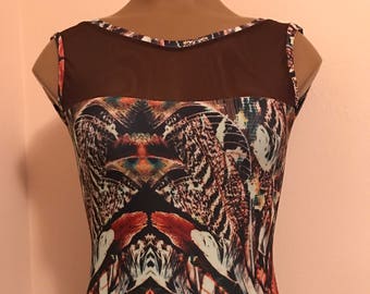 Ready to Ship. Feather Collection! Arabesque style- ballet leotard by Yukitard