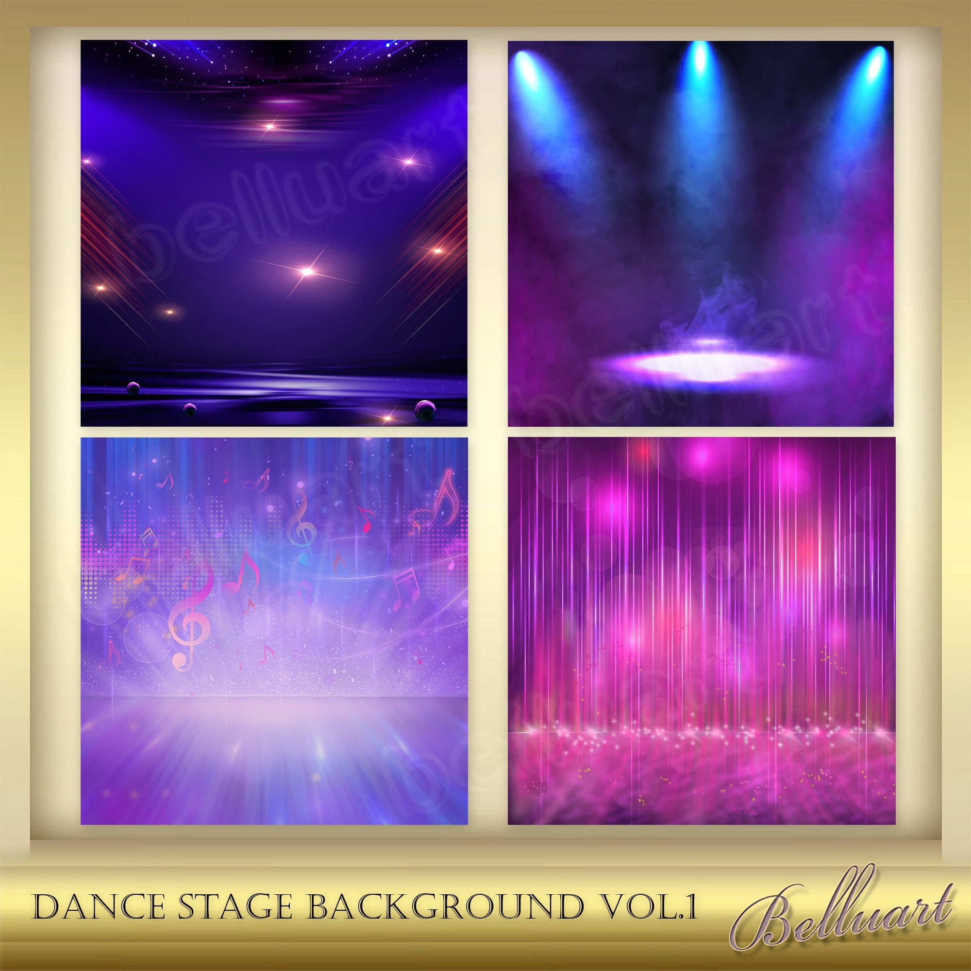 Dance Stage Background Dance Floor Background Disco Etsy