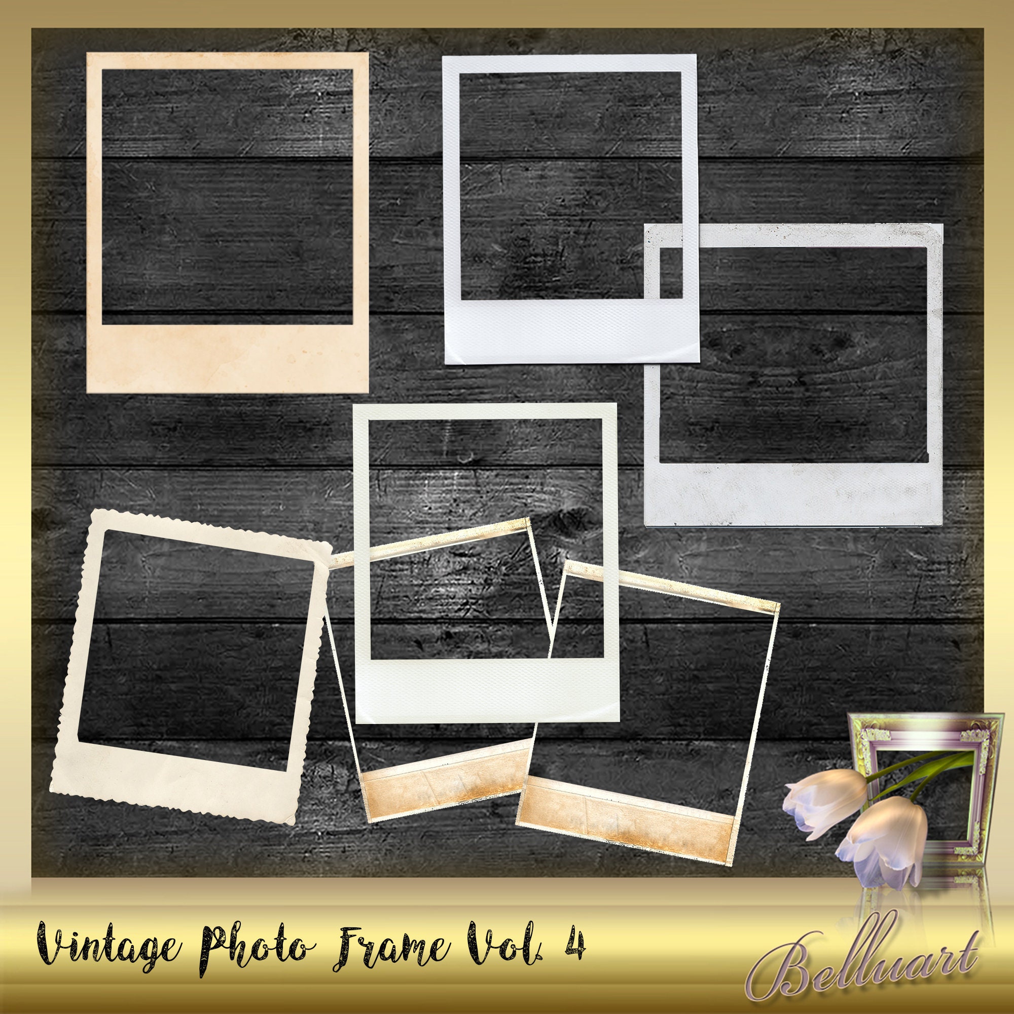 15 VINTAGE Photo Frames Vol. 4 Vintage Frame Etsy Sweden