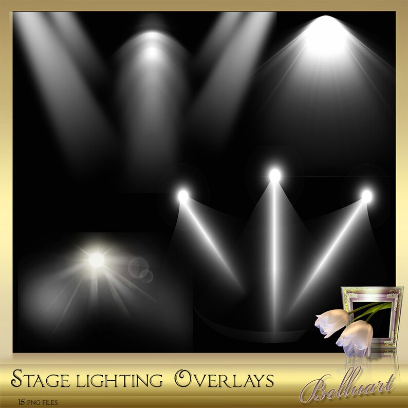 15 Stage Lighting Overlays Vol 1 Spotlight Overlays light effect Spotlight png