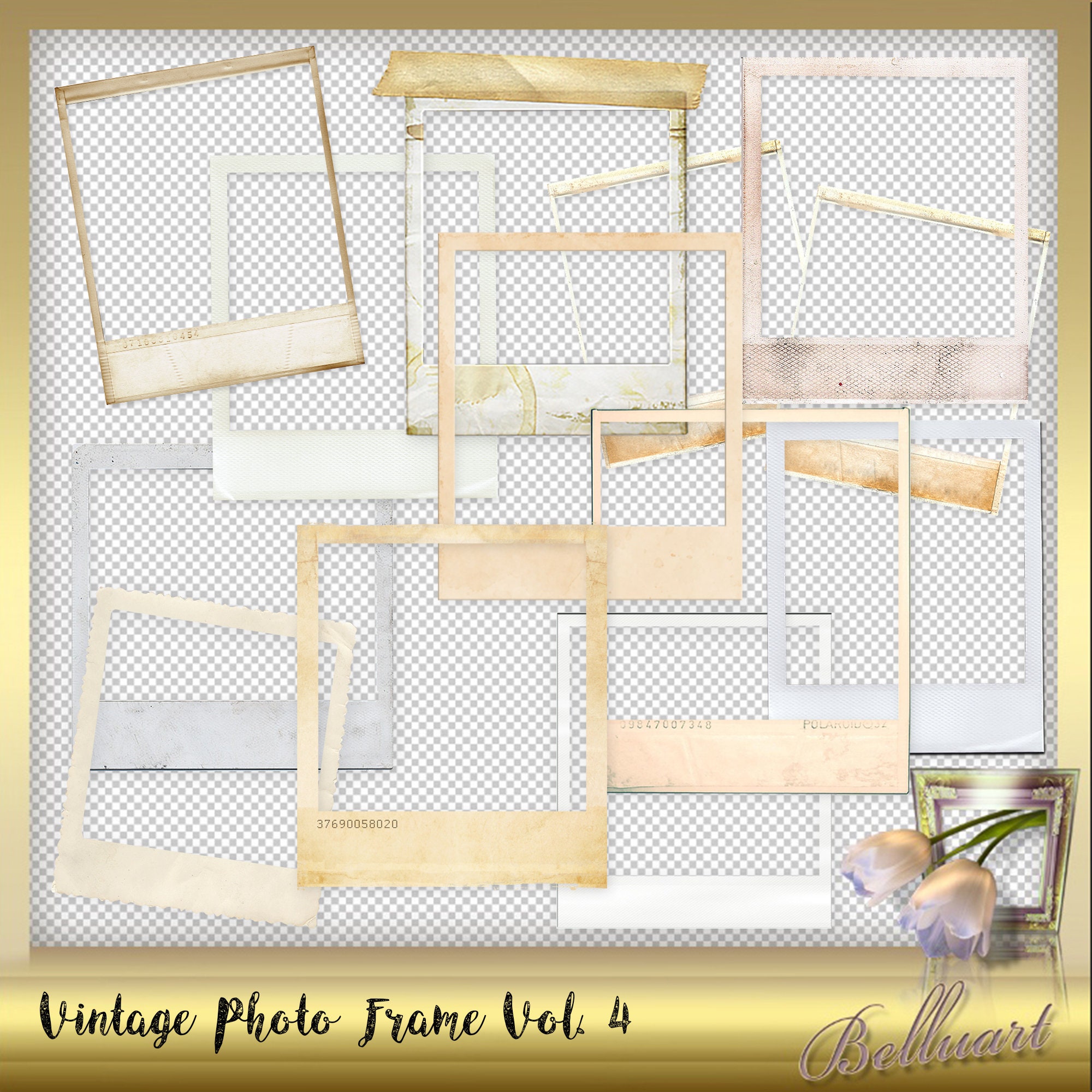 15 VINTAGE Photo Frames Vol. 4 Vintage Frame Etsy Sweden