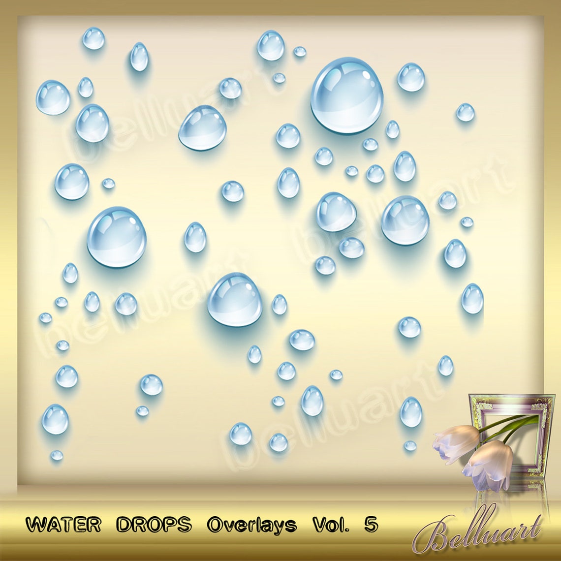 30 Water Drops Overlays Vol. 5 Raindrops overlays Foto Etsy