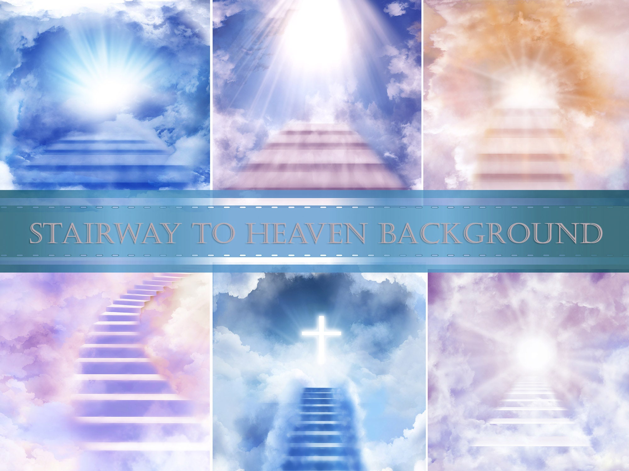 Stairway to Heaven Background Sky Overlays Road to Heven - Etsy Singapore