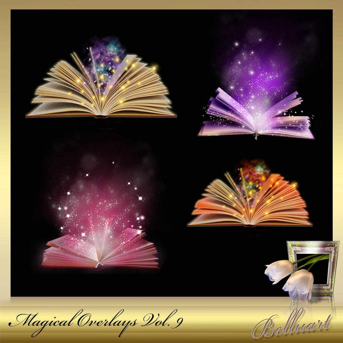 4 Magical Overlaysvol. 9 Magic Shine Book Overlays Magical - Etsy Australia