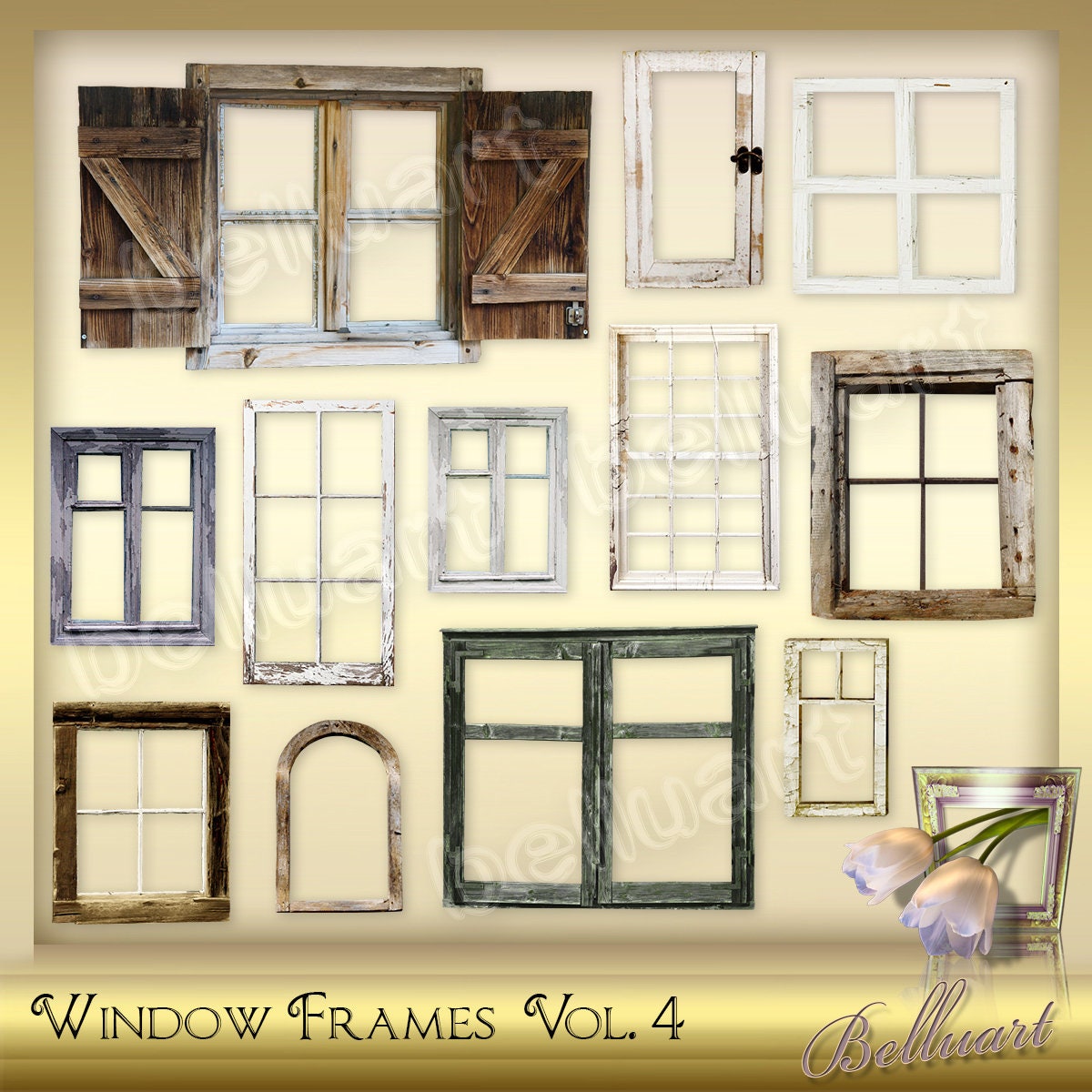 20 Digital Window Frames Vol. 4 Window Photo Frame Etsy UK