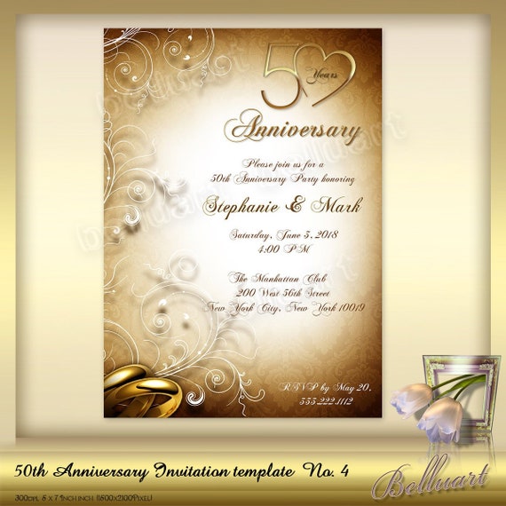 Anniversary Invitation Template