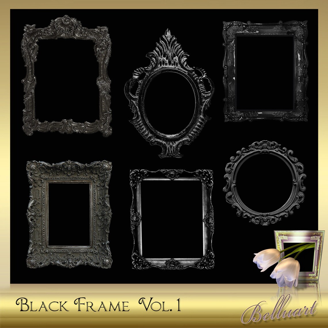 12 Black Frames Gothic Frame Victorian Frame Etsy New Zealand