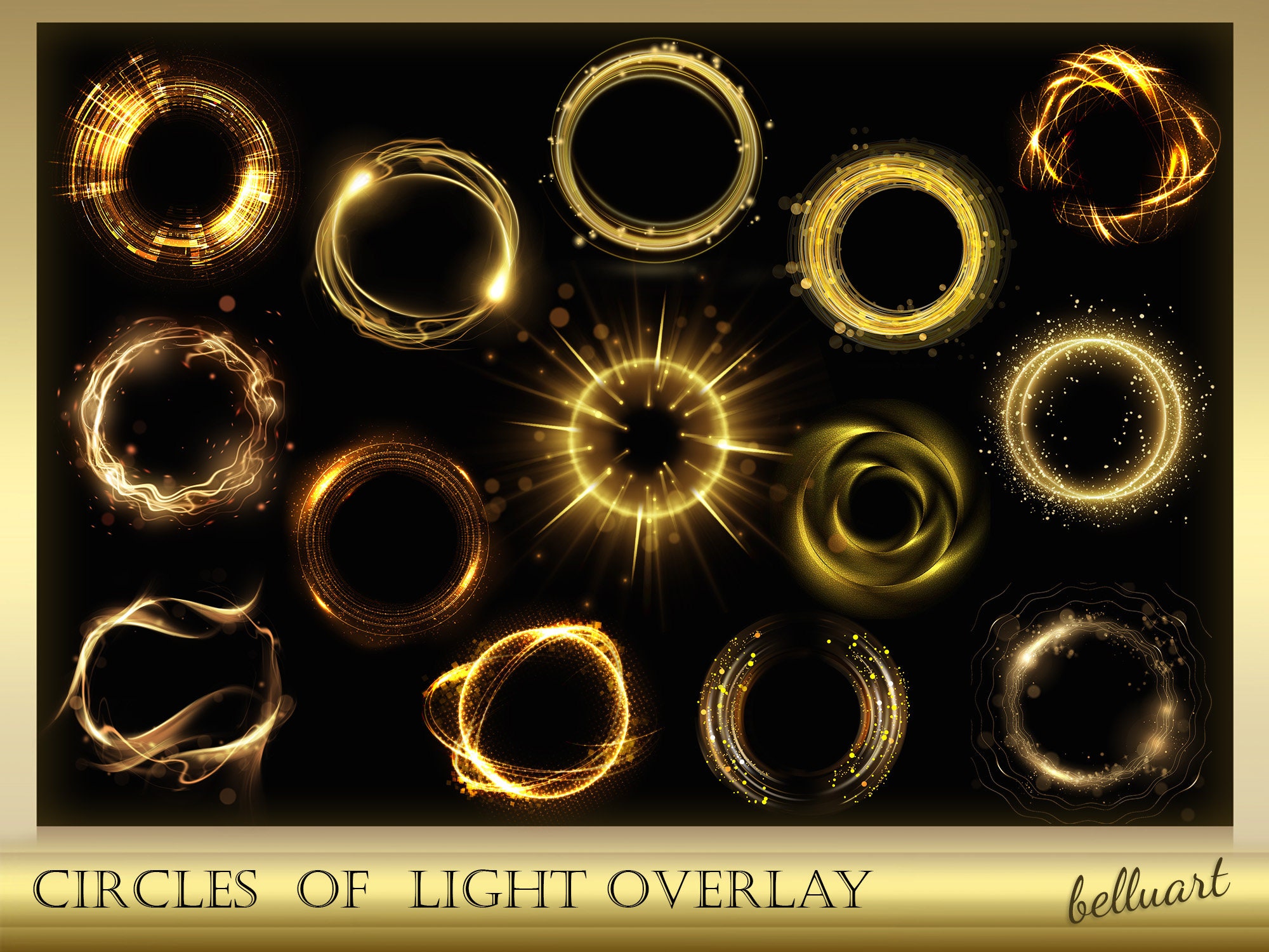 25 Circles of Light Maternity Light Ring Light Effect 