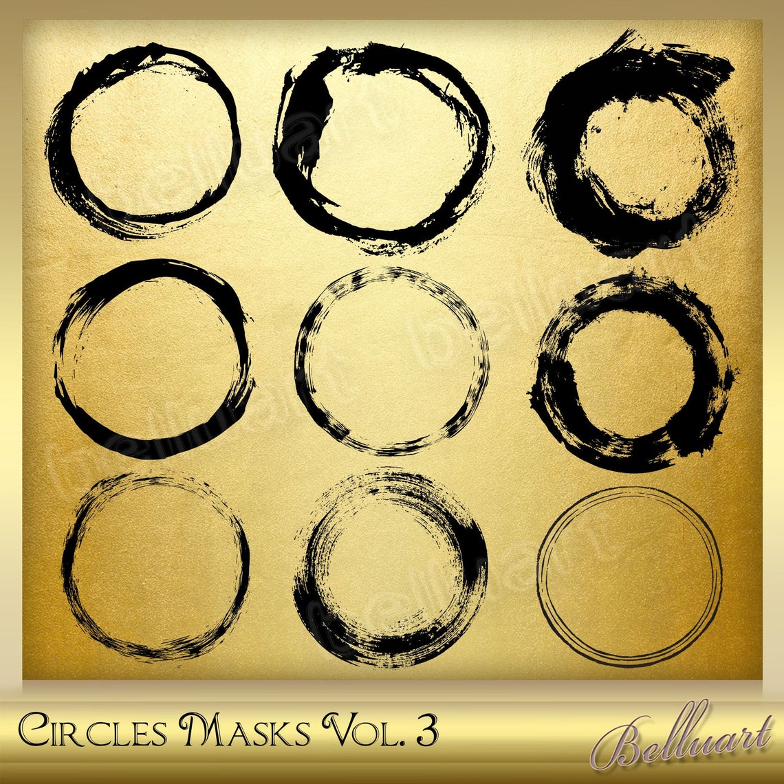 10 Circles Masks for Vol. 3 Clipping Etsy