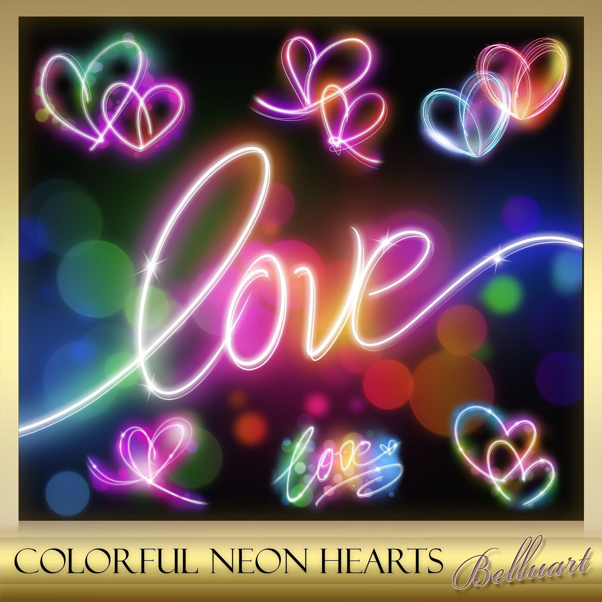 Neon love Wallpapers Download