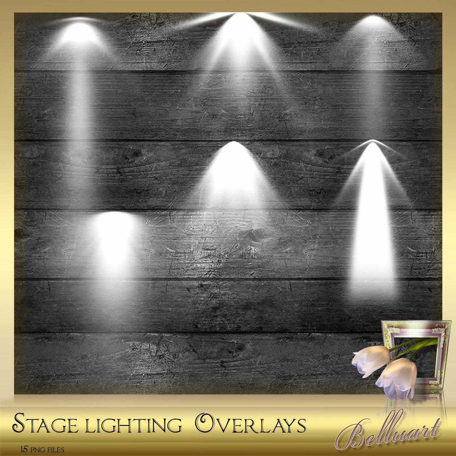 15 Stage Lighting Overlays Vol 1 Spotlight Overlays light Etsy