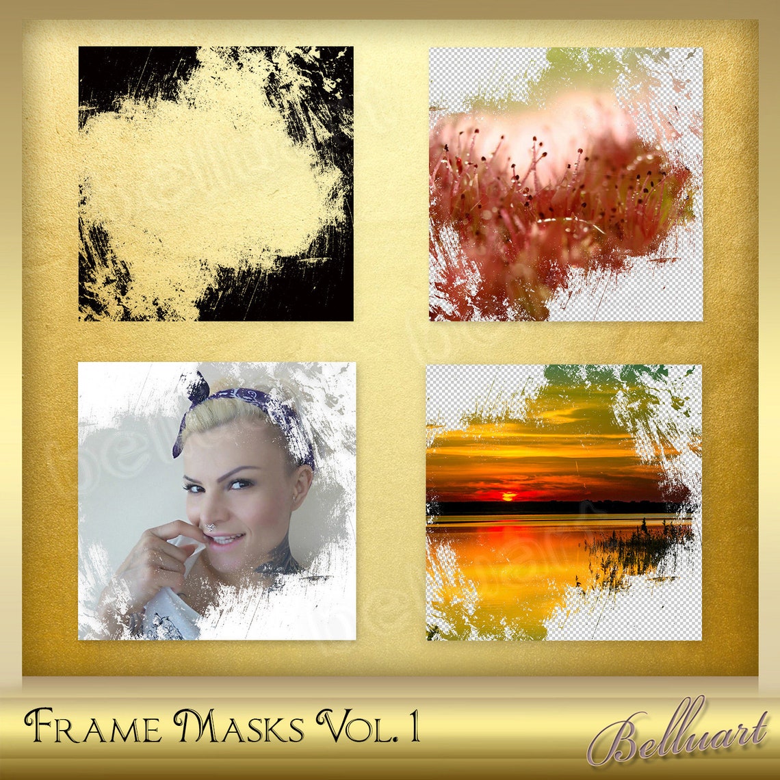 10 Frame Masks Vol. 1 Clipping Masks Brush Mask Etsy