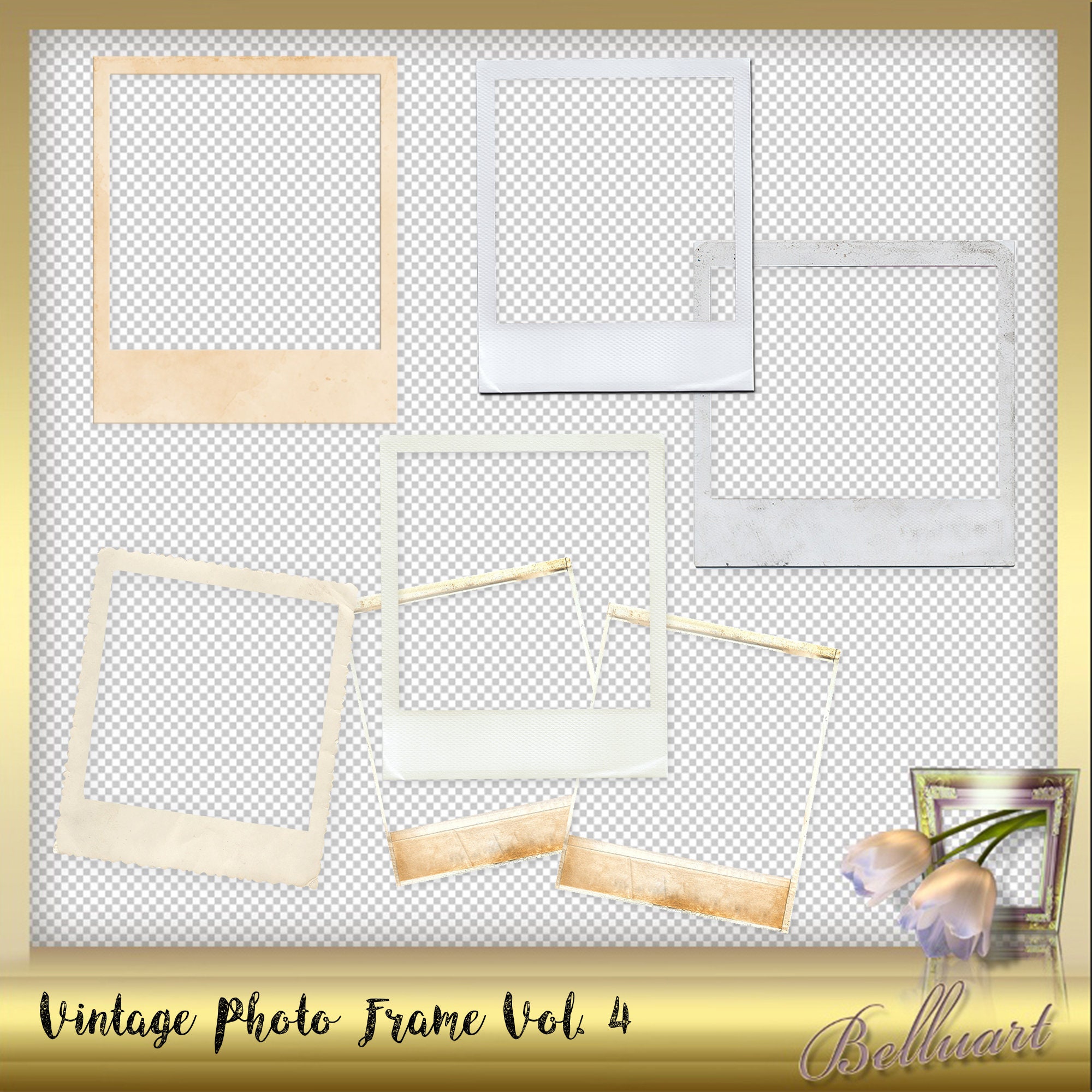 15 VINTAGE Photo Frames Vol. 4 Vintage Frame Etsy Sweden