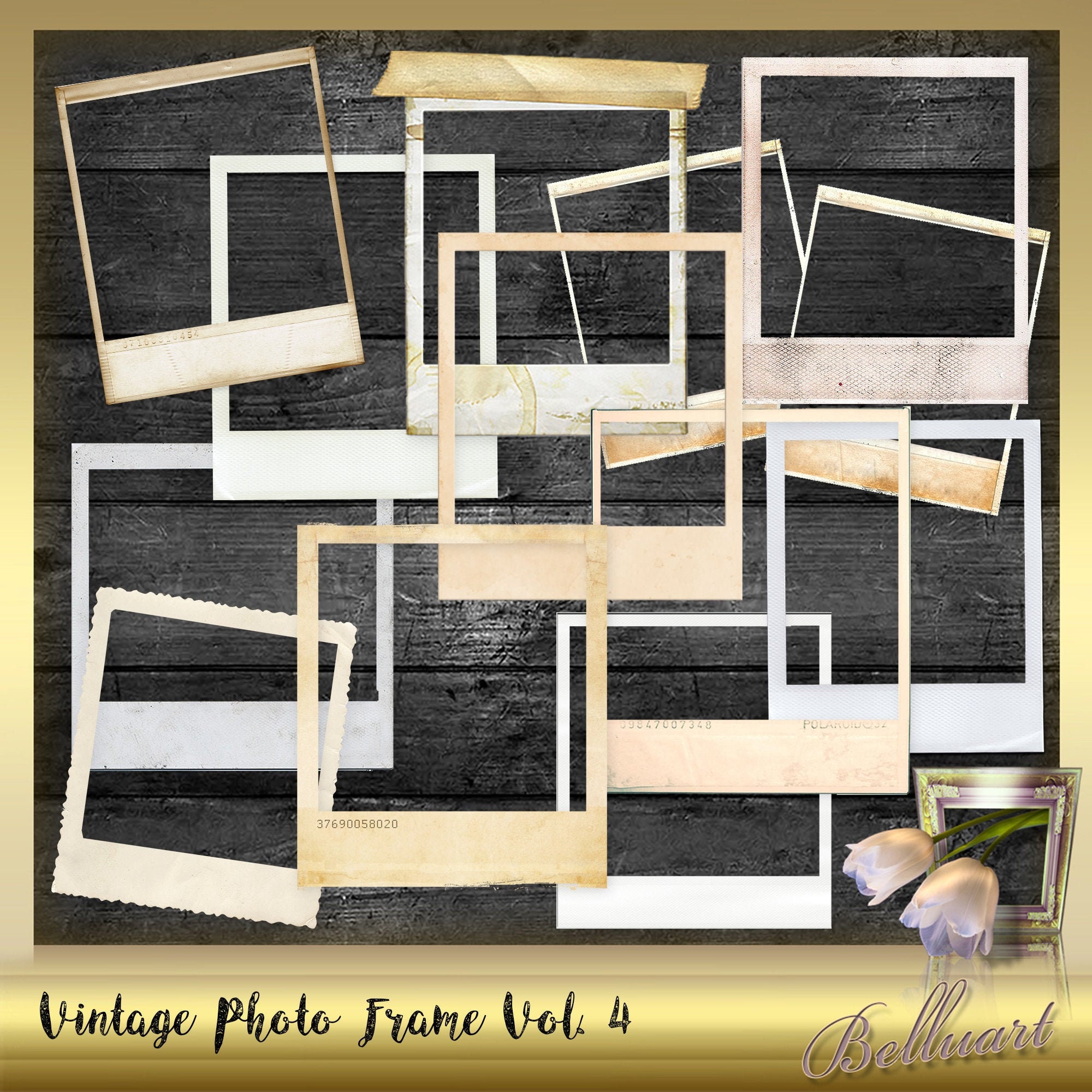 15 VINTAGE Photo Frames Vol. 4 Vintage Frame Etsy Sweden