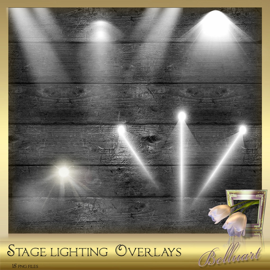 15 Stage Lighting Overlays Vol 1 Spotlight Overlays light Etsy