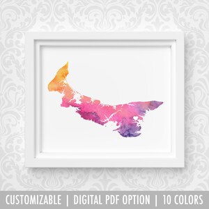 Carte des provinces de l'Atlantique personnalisée pour Linda
