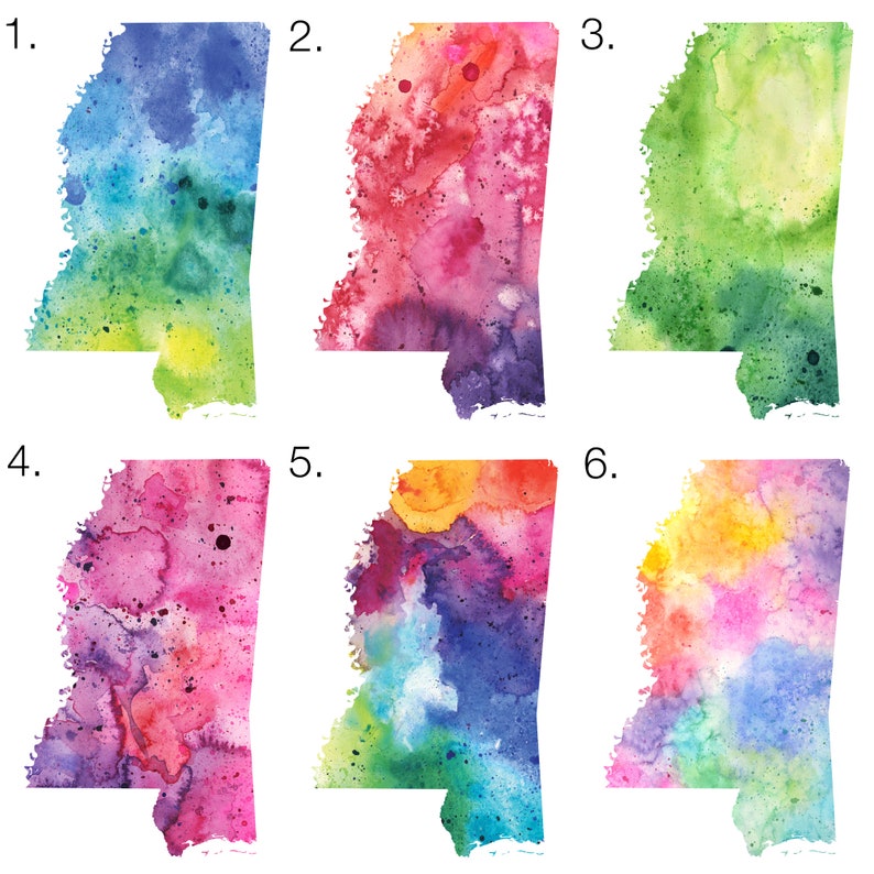 Greetings From Mississippi Map Greeting Card Blank Greeting - Etsy Ireland