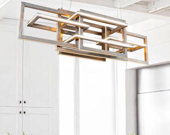 Wooden Chandelier -INTERLACEMENT-H-LED-Loft wooden light-designer lighting-modern lighting-wooden-modern-wooden art-modern deco-big size
