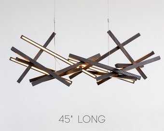 Wooden Chandelier-INFINITY XS  light-designer lighting-modern lighting-luxury modern lights-wooden art-big size chandelier