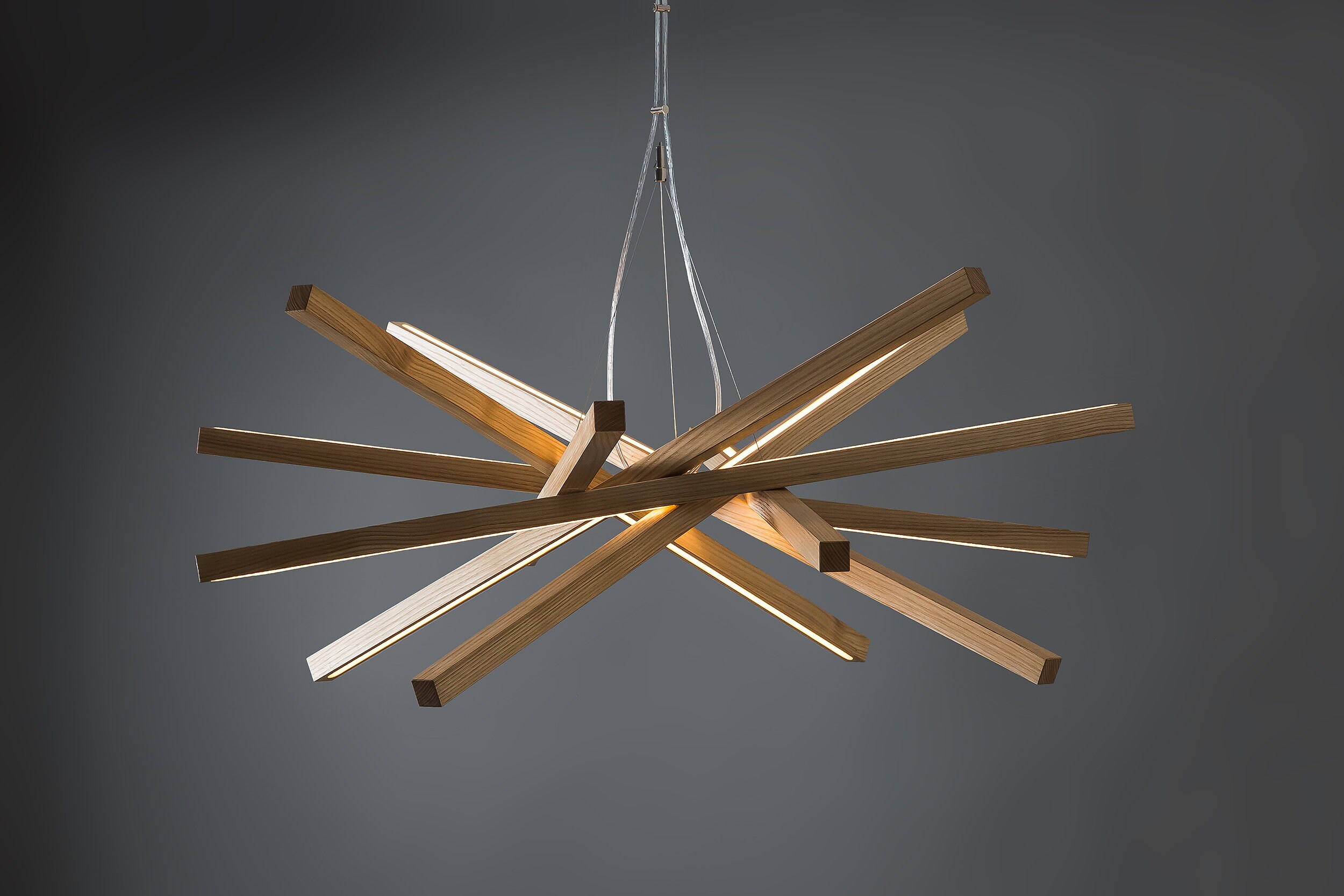 lustre En Bois Vortex,