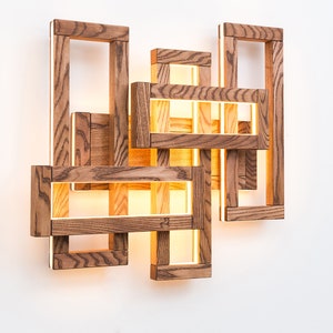 Wooden sconce-PLEX-LED-Loft wooden light-Loft-designer lighting-modern lighting-wooden-modern-wooden art-modern deco-sconce Brown Ash