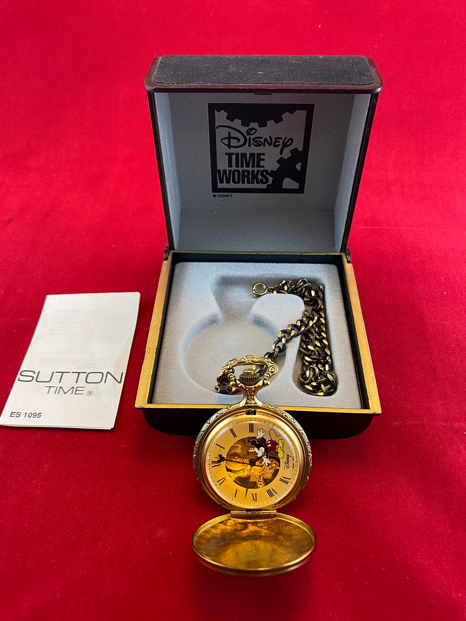 Disney Time Works Sutton Time Wind Up Pocket Watch with box Etsy