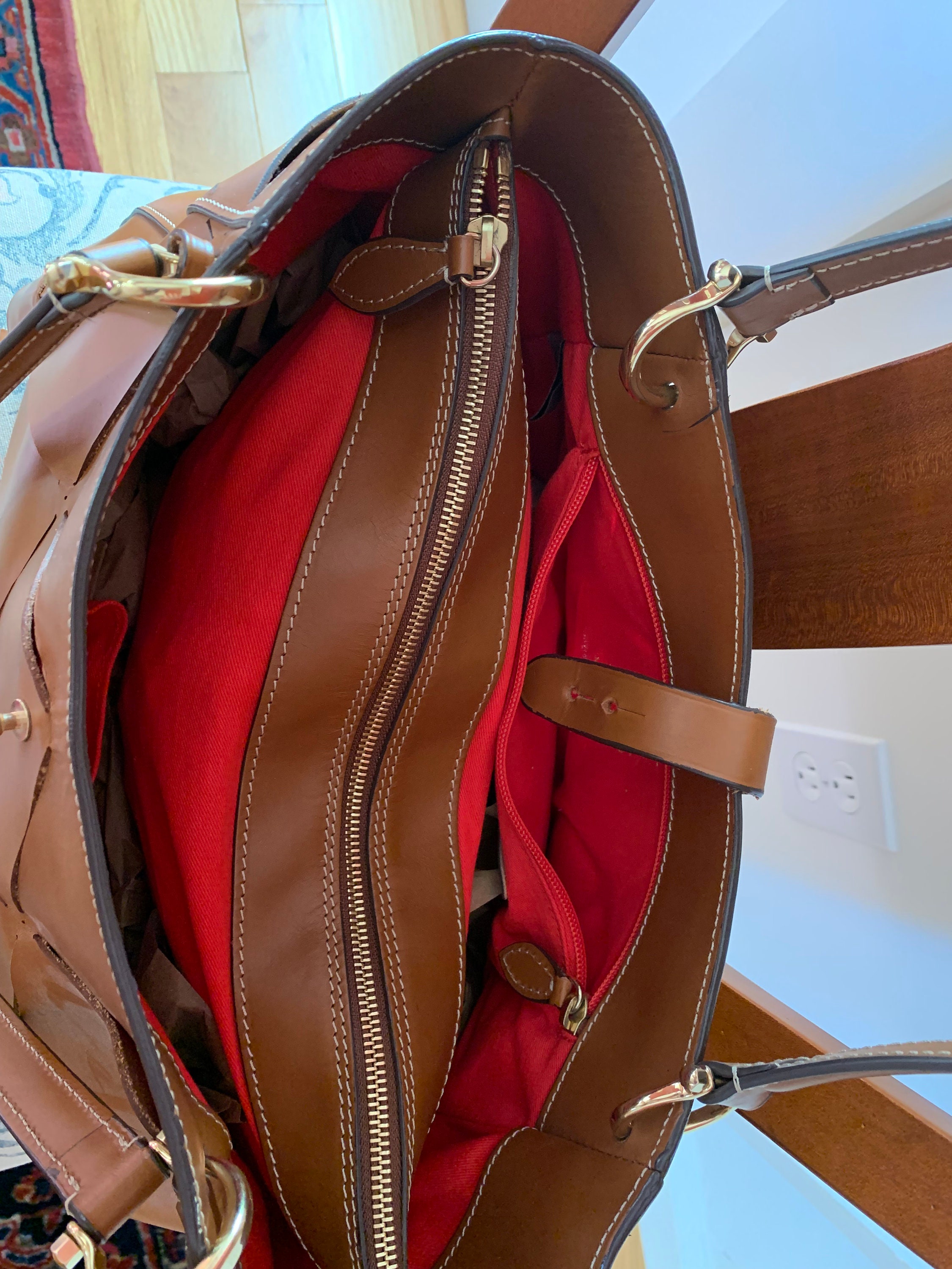 Boldrini Selleria Woven Large Tote - Golden - Etsy