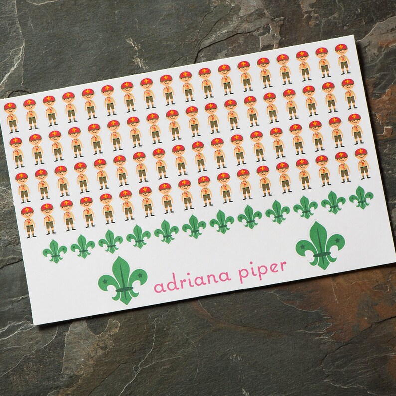 Boy Scout Stickers 48 or 86 ct for Erin Condren Life Planner Etsy