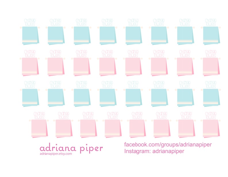 Calendar Scrapbook HF-113 Change Towel Stickers for Erin Condren Life Planner Kikki K Filofax Plum Paper Planner