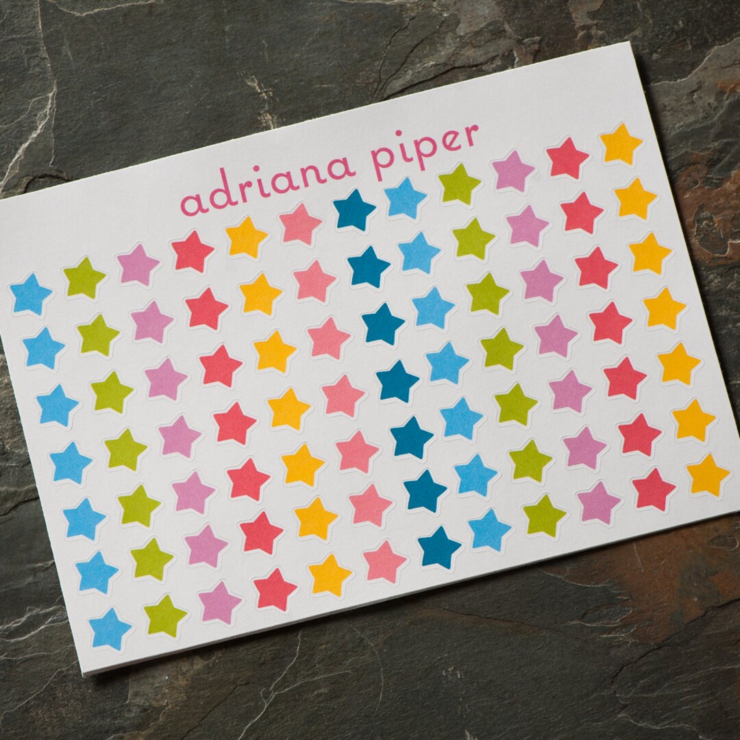 Star Stickers for Erin Condren Life Planner Plum Paper - Etsy