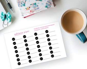 BAR Method Stickers for Erin Condren Life Planner, Plum Paper Planner, Filofax, Kikki K, Calendar or Scrapbook
