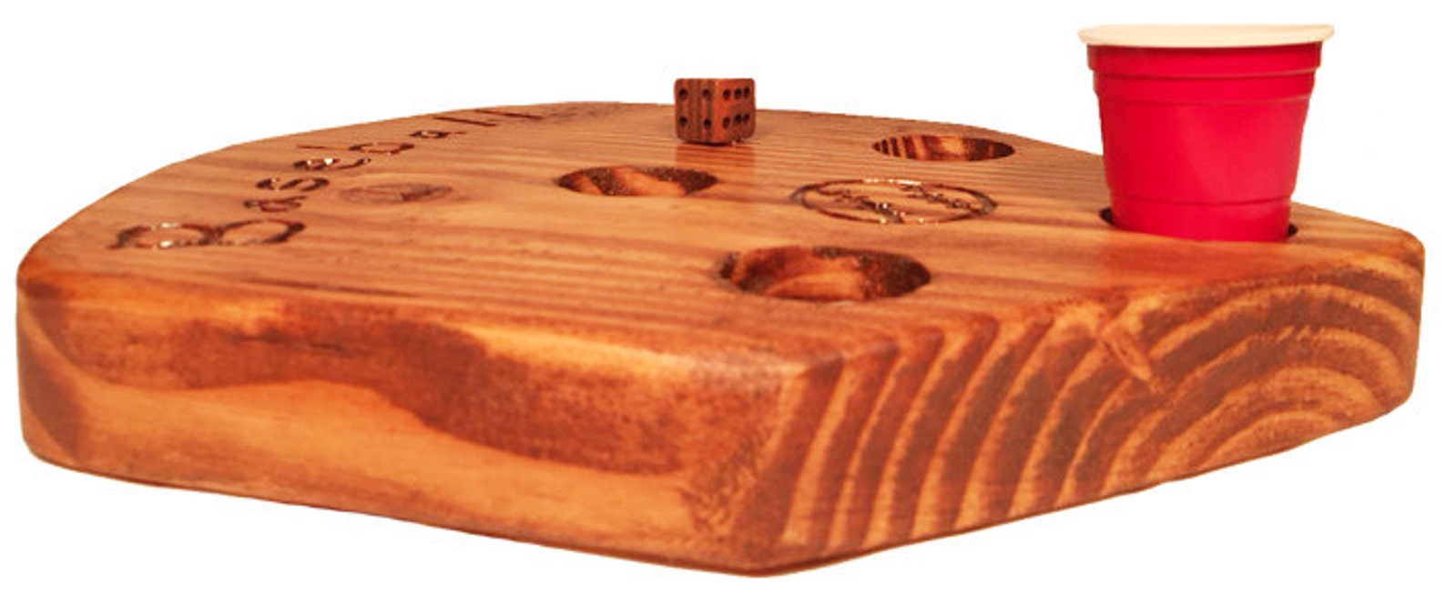 Baseball Drinking Game Made Out of Natural Solid & Stained Etsy