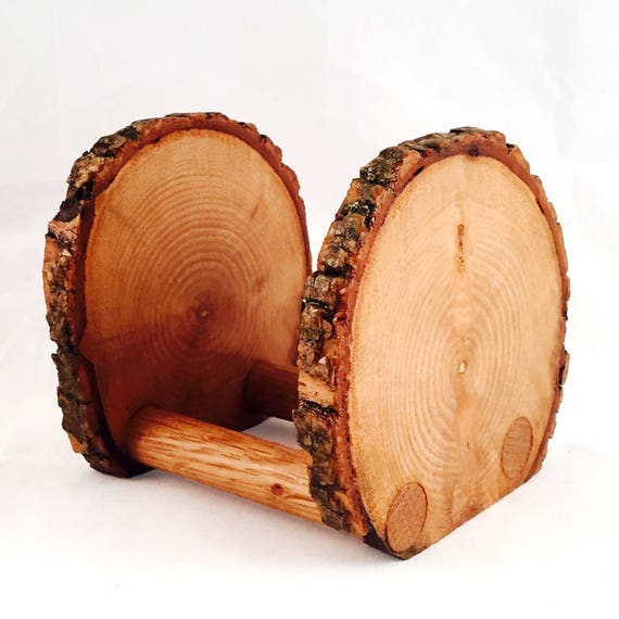 Natural Tree Wood Beverage Coaster Holder