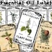 Vintage Herbal Essential Oil Labels Vintage Herbal Oil Apothecary Tags ...