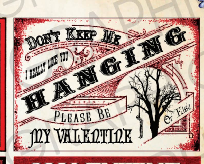 Goth Valentine Cards DIY Goth Grunge Valentine Cards ATC ACEO image 4