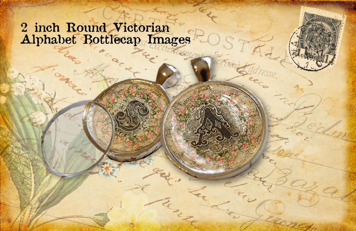Victorian Letters A-Z Initials 2