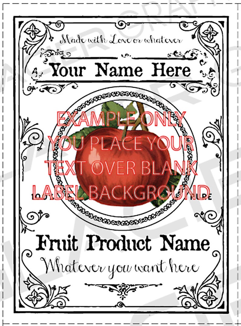 blank fruit jam canning labels vintage fruit jelly tags you etsy