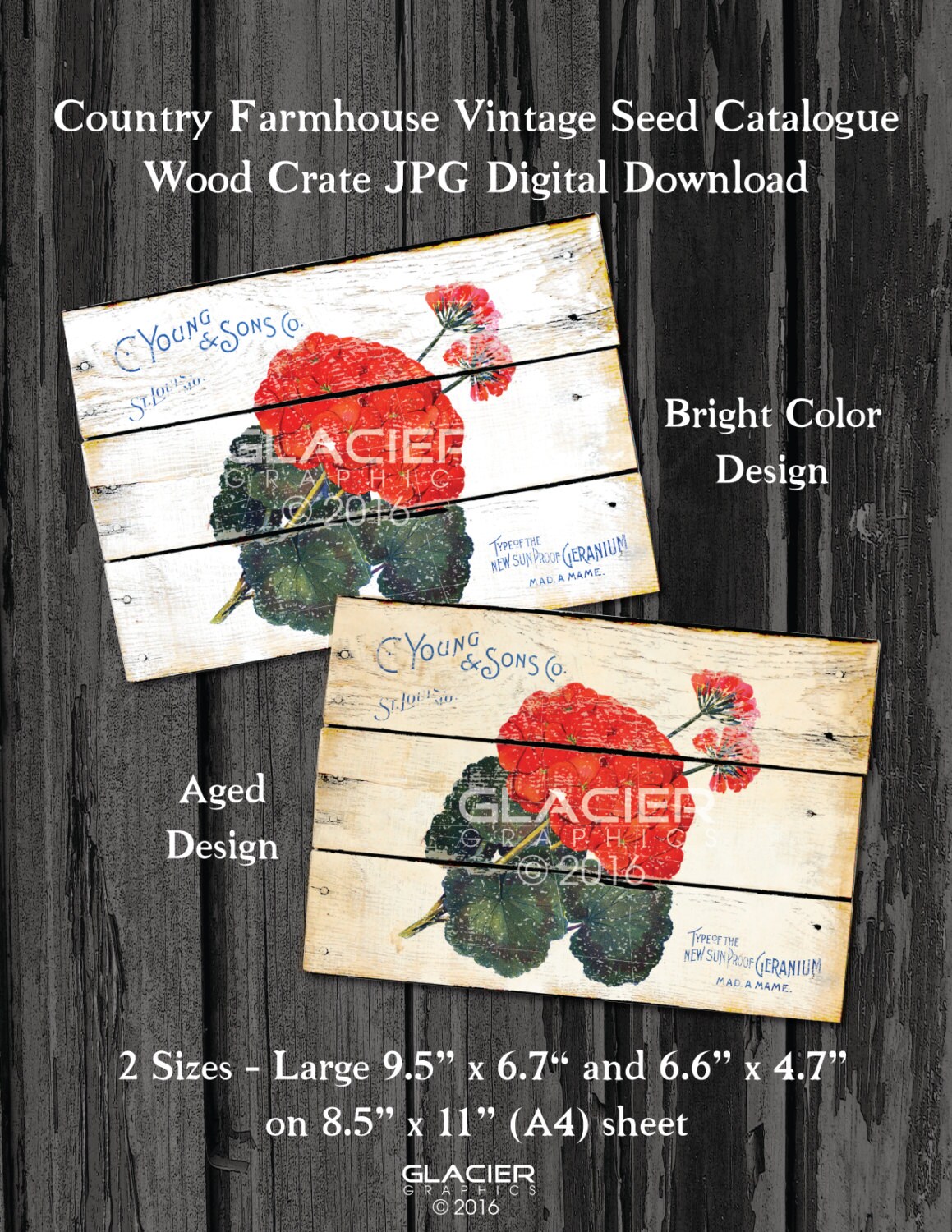 Country Farmhouse Wood Crate Seed Catalogue Primitive Labels Digital Download Country Farmhouse Printable Scrapbook Graphics Collage Sheet