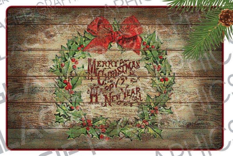 Vintage Country Christmas Primitive Labels Digital Download | Etsy