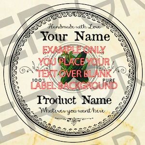 Blank Dill Pickles Canning Label Vintage Vegetable Tags YOU ADD TEXT Vegetables Digital Download Canning Labels Round Labels Gift Tag