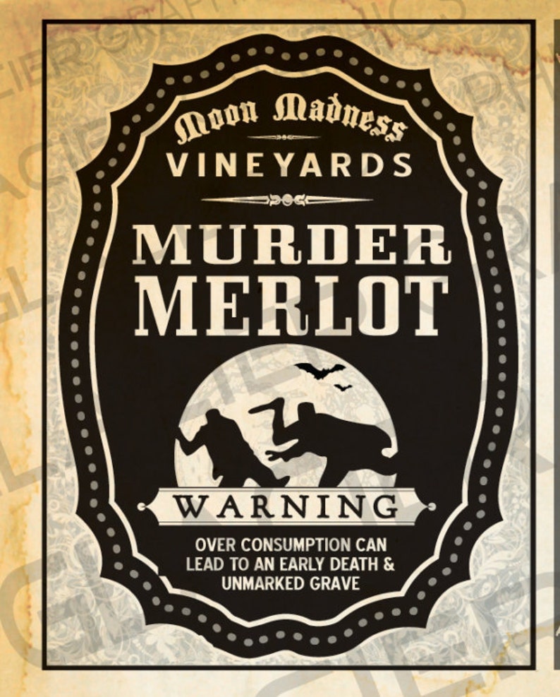 vintage halloween witch red wine labels halloween wine