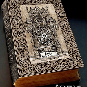 Book of Witch Spells & Fortunes Witch Spell Book Cover Halloween Digital Download Printable Vintage Image Clip Art Scrapbook Collage Sheet