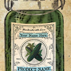 Pickles Labels Pickle Canning Labels Download Pickle Tags EDITABLE Digital Download Printable Tag Clip Art Instant Download Gift Tag DIY Tag
