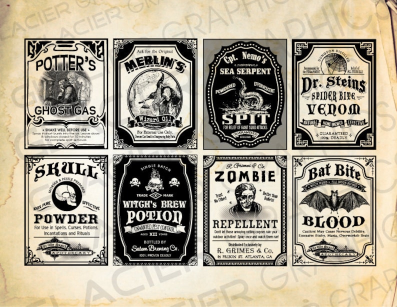 halloween witch labels poison apothecary tags potion bottle halloween bottle labels printable collage sheet clip art scrapbooking scrapbooking paper ephemera craft supplies tools lifepharmafze com
